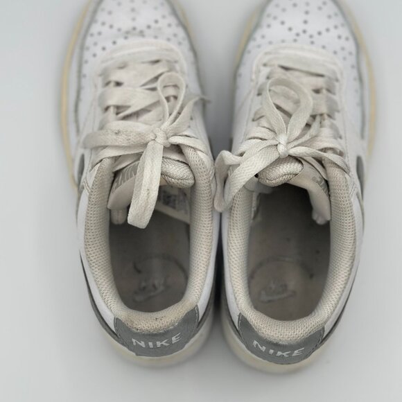Nike Court Vision Low – White/Silver – Women’s Size 5.5 - Picture 5 of 7